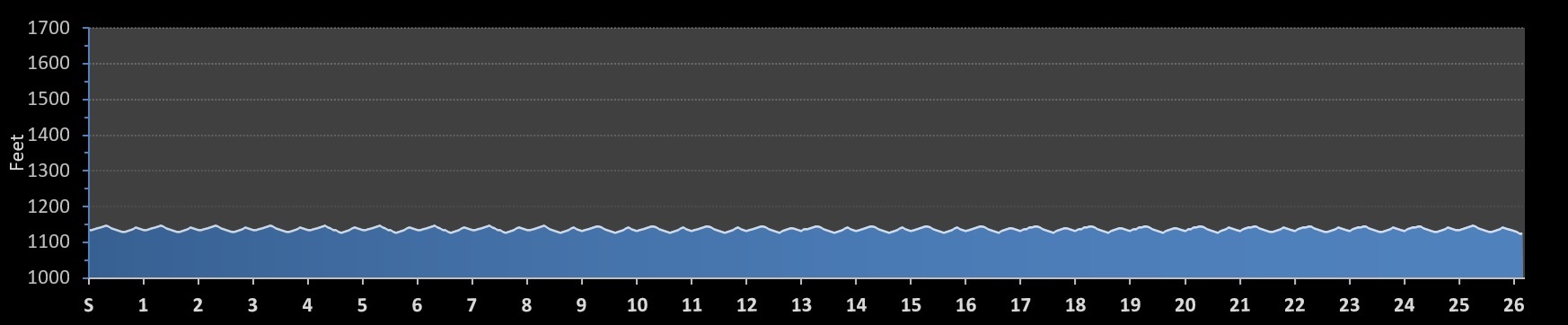 Bound for Boston Marathon Elevation Profile