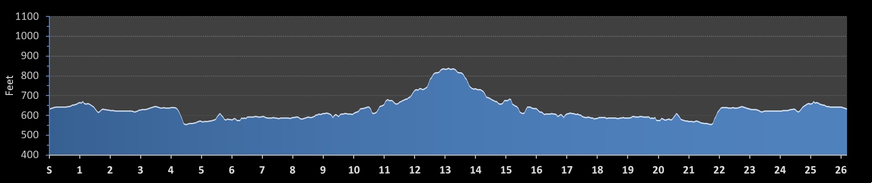 Buzz Marathon Elevation Profile