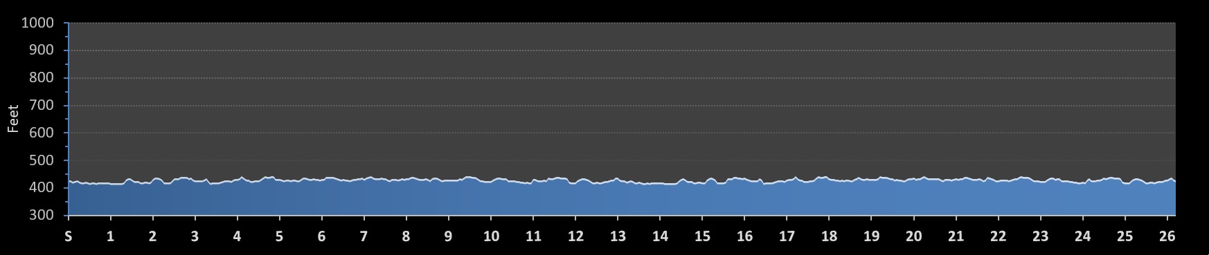 Irving Marathon Elevation Profile