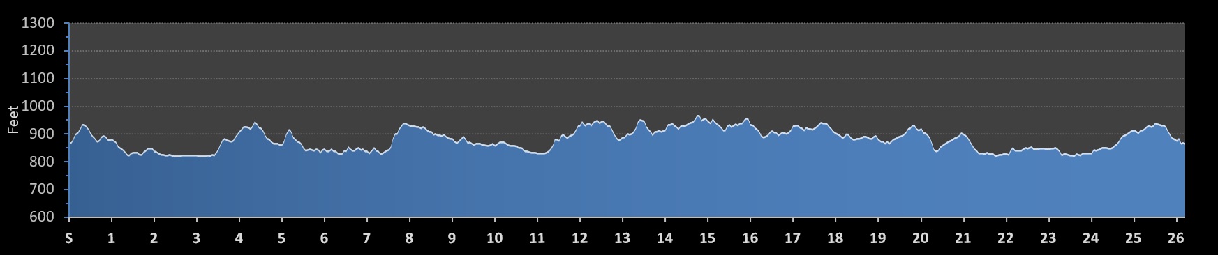 Knoxville Marathon Elevation Profile