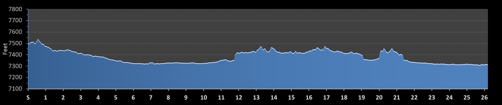 Mexico City Marathon Elevation Profile